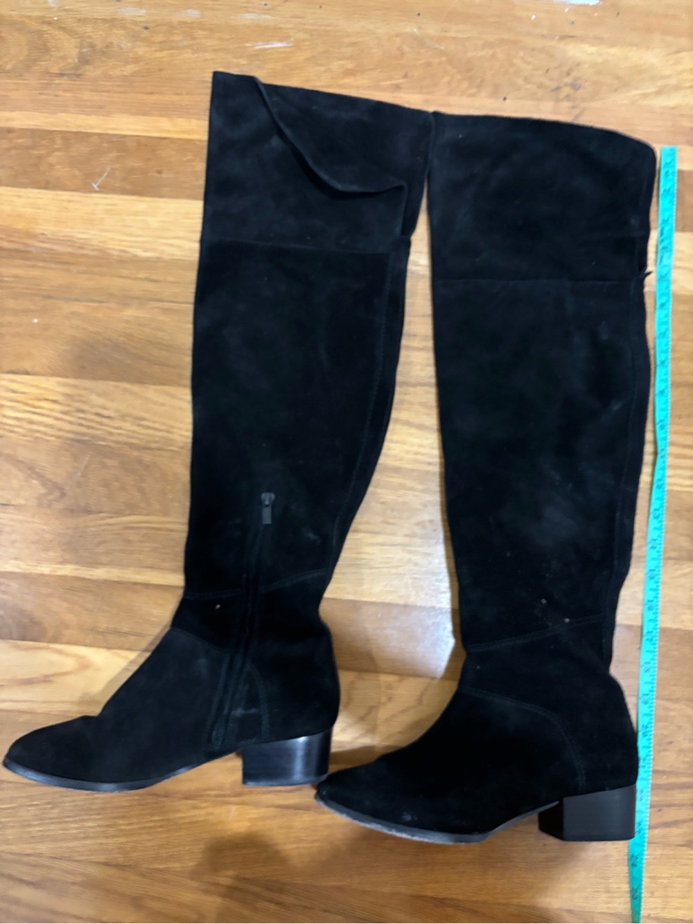 Vero Cuoio Black Suede Over-the-Knee Boots